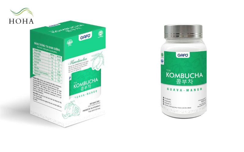 Các sản phẩm trà kombucha hiện nay