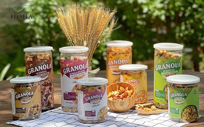 Combo granola nhiều vị