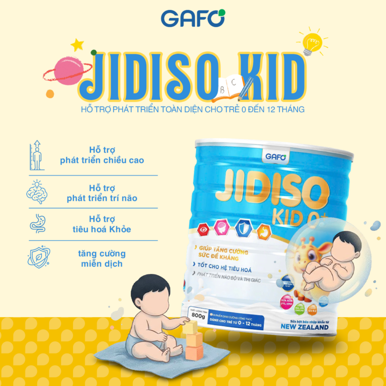 Thực Phẩm Bổ Sung JIDISO KID 0+ (Lon 400g)