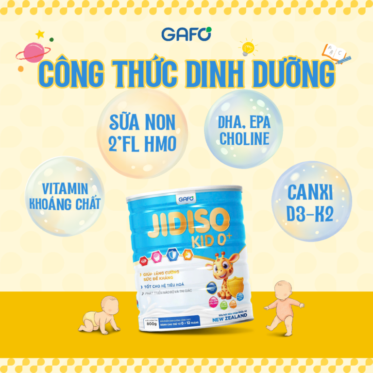 Thực Phẩm Bổ Sung JIDISO KID 0+ (Lon 400g)